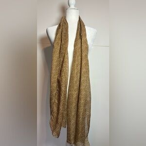 Avon Tan Speckled Lightweight Scarf Neutral Minimalist Wrap